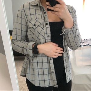 Plaid shirt in grey
